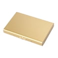 thumbnail image 2 of Tarjetero RFID de acero inoxidable con protector metálico, caja de regalo, billetera para negocios. Oro, 2 of 9
