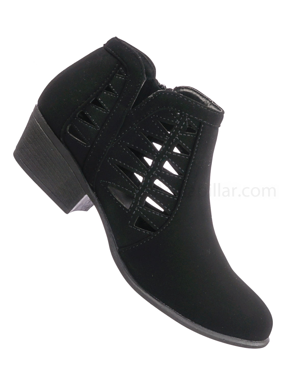 top moda classic low ankle heel bootie