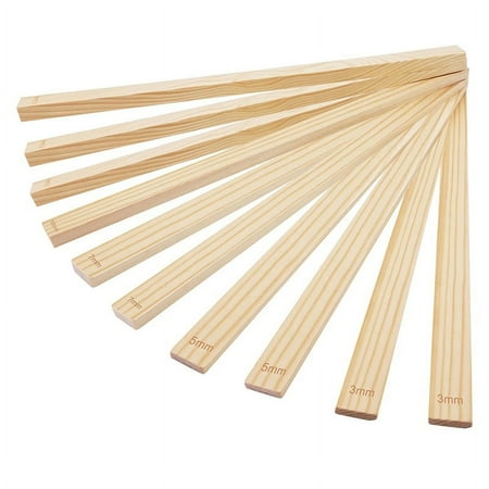 

HOT Pottery Rolling Pin Set - 10 Pieces in 5 Sizes for Polymer Clay and Teaching Tools with Thickness