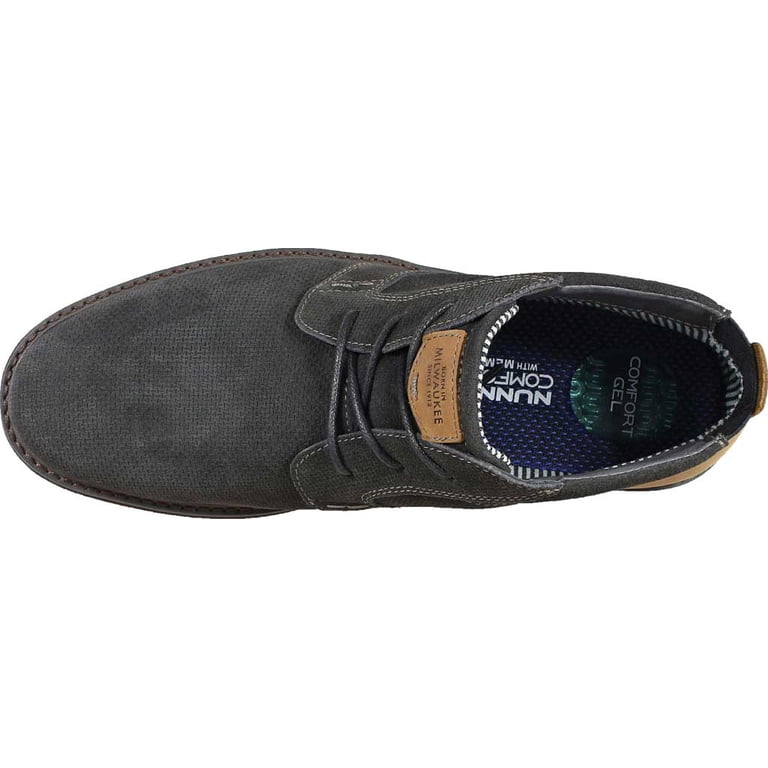 New Men\'s Nunn Bush Barklay Plain Toe Textured Suede Chukka Boots Size 10 Grey Men-s-Nunn-Bush-Barklay-Plain-  main image 4