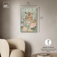 thumbnail image 5 of Spring Magazine Tiger Canvas Vintage Animal Art by Art Remedy, Silver Frame, 20" x 30", 5 of 7