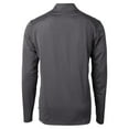 thumbnail image 3 of Men's Cutter & Buck Black Baltimore Ravens Virtue Eco Pique Micro Stripe Quarter-Zip Jacket, 3 of 3