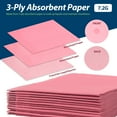 thumbnail image 3 of 50PCs Dental Grade SCUDO 7.2g 3Ply Dental Bibs by VASTMED | Soft & Waterproof Disposable Bib Sheet for Patients 13" x 18" | Dentist Tray Cover and Nail Table Cover Supplies, 3 of 8