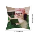 thumbnail image 3 of JoyMoreHome Cute Funny Cat Pattern Throw Pillow Cover with Hidden Zipper, 18x18 Inch Soft Durable Pillowcase for Livingroom, Sofa, Bedroom, Office, 3 of 6