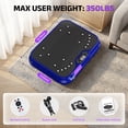 thumbnail image 2 of Evitormill Vibration Plate Exercise Machine Whole Body Workout Vibration Fitness Platform with Loop Bands, Blue, 2 of 10