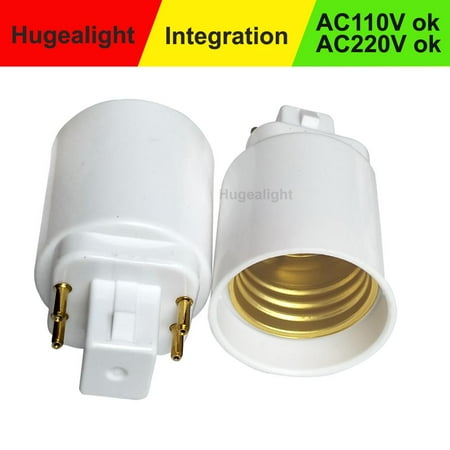 

XUQIANG adapter e27 to g24 Base g24q to e27 LED Light Bulb Lamp Adapter Converter Holder Lamp Base Converter New Arrival.