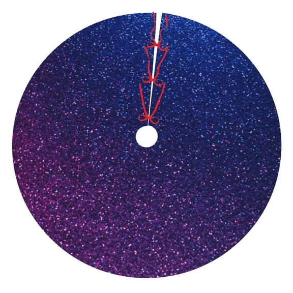 Rateoe Neon Glitter Print Christmas Tree Skirt 30" for Xmas Holiday New Year Party Circle Tree Mat Ornaments Decoration