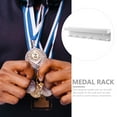 thumbnail image 2 of Trophy Medal Holder Storage Shelves Medal Display Frame Medal Storage Rack Running Bib Holder Race Medal Display Office, 2 of 6