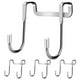 thumbnail image 1 of 4pcs sobre la puerta ganchos de toallas dobles de toallas de toallas organizador de colgilla accesorio, 1 of 7