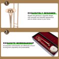 thumbnail image 4 of HOOWIFFY 1 Set Small Instrument Model Decor Golden Trombone for Adult Ornaments, 4 of 5