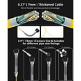 thumbnail image 5 of CREATIVE HOBBIES Sewer Camera with Self Leveling 165 ft Plumber's Snake Camera with 9 Inch HD LCD DVR and Adjustable LEDs Snake with Markings Waterproof IP68, 5 of 9