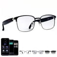 thumbnail image 1 of Lentes Inteligentes Bluetooth con Traducción Fecoul AI GS06S - Plateado, 1 of 9