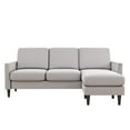 Mr. Kate Winston MidCentury Modern Reversible Sofa Sectional, Light