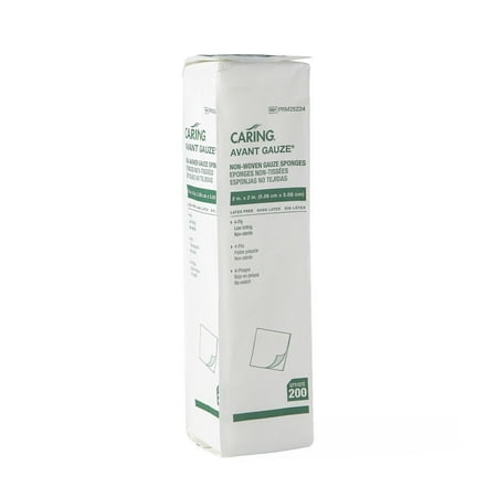 Caring Non-Woven Non-Sterile Gauze Sponges - PRM25224