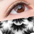 thumbnail image 4 of AMERTEER 7 Pairs False Eyelashes 8D Eyelashes Reusable Faux Fluffy Wispy Eyelashes 25mm Long Luxurious Handmade False Eyelashes Makeup Lashes for Daily Use Work Parties Salons, 4 of 6