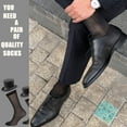 thumbnail image 7 of CAILDANL 10 Pairs Mens Ultra Thin Dress Socks Silk Sheer Business Socks Soft Nylon Work Trouser Sox Mid Calf, 7 of 7