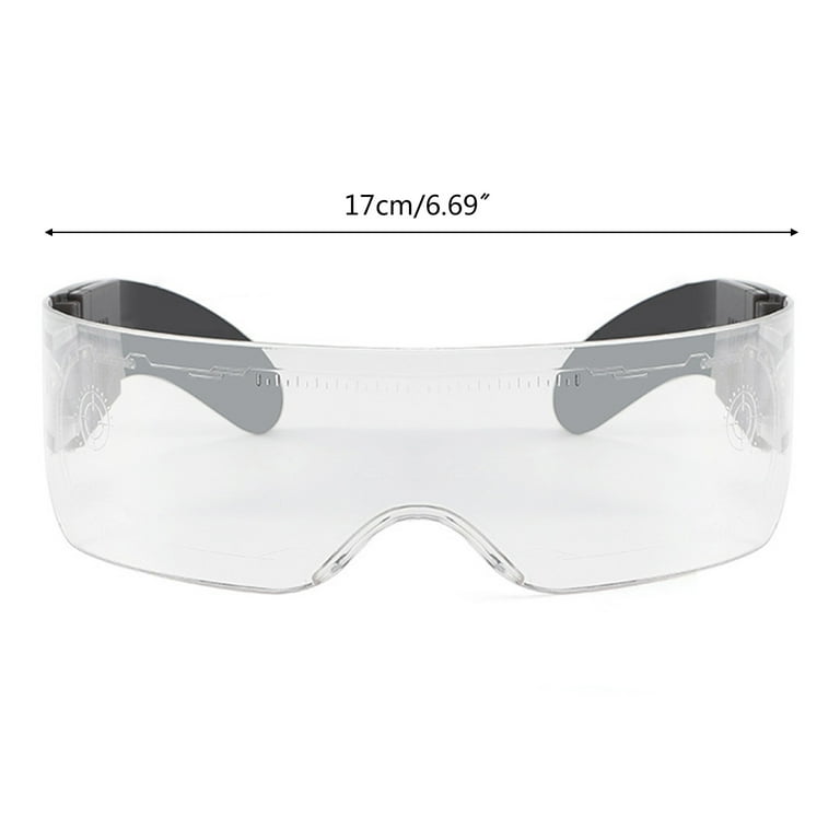 TONKBEEY LED Light Up Glasses Multicolor Cyberpunk Goggles