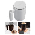 thumbnail image 1 of Taza de café con agitación automática, taza mezcladora de alta velocidad, giratoria de acero inoxidable, 400 ml/14 oz, con agitación automática para blanco, 1 of 8
