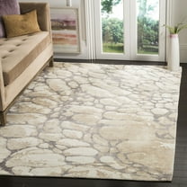 SAFAVIEH Mirage Harlan Geometric Area Rug, Grey/Ivory, 9' x 12'