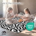 thumbnail image 4 of ODIKA 8' Machine Washable Non-Slip Area Rug, Interlocking Spotted Motif with Artistic Shapes High Traffic Rug, Black, 298558, 4 of 5