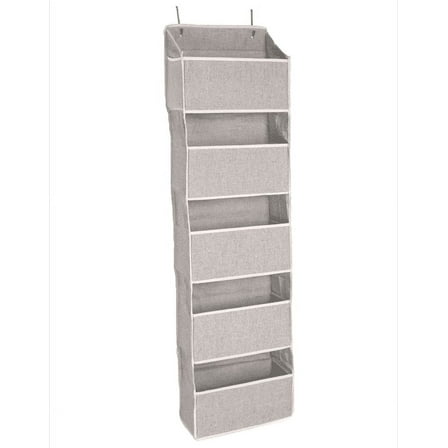 Better Homes & Gardens 5 Tier Over the Door Closet Organizer Shelf with Hooks
