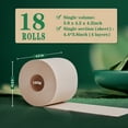 thumbnail image 6 of QingYa Bamboo 4-Ply Toilets Paper, Unbleached  and Ultra Soft Toilets Tissue, 18 Mega Rolls, 6 of 8