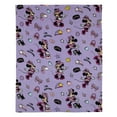 thumbnail image 2 of Disney Minnie Mouse I Am Awesome Plush Toddler Blanket, Lavender, Pink, Preschool Girl, 2 of 6