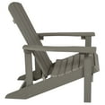 thumbnail image 5 of Flash Furniture Set of 4 Charlestown All-Weather Poly Resin Wood Adirondack Chairs in Gray, 5 of 12