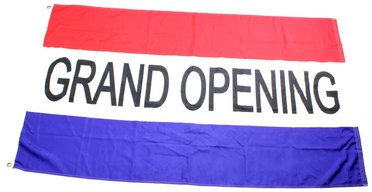 Vinyl Banner Sign Grand Opening Rainbow Style3 Marketing Advertising Multi-Colored 24inx60in 4 Grommets Multiple Sizes Available Set of 3 