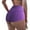 Purple, variant on Women's High Waisted Stretchy Summer Shorts Bubble Cloth Peach Fitness Pants Super Sexy Yoga Casual Beach Shorts S-XL