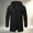 #64-Black, variant on Ceisia Men's Solid Hooded Wool Blend Coat Zip Button Hybrid Windproof Long Sleeve Outerwear Gift