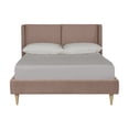 thumbnail image 3 of Cama Matrimonial Makora Mavi Rosa Tapizada en Tela Tipo Velvet (No Incluye Colchón), 3 of 8
