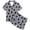 p-460Grey1081, variant on CAIVO Girls Halloween 2 Piece Pajama Sets Cute Pumpkin Bat Print Lapel Short Sleeve Button Down Shirt With Shorts Sleepwear Comfort Kids Casual Nightwear Loungewear