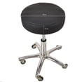 thumbnail image 3 of Stool Cover Waterproof Thicken Faux Leather Round Bar Stool Cover- Black, 3 of 7