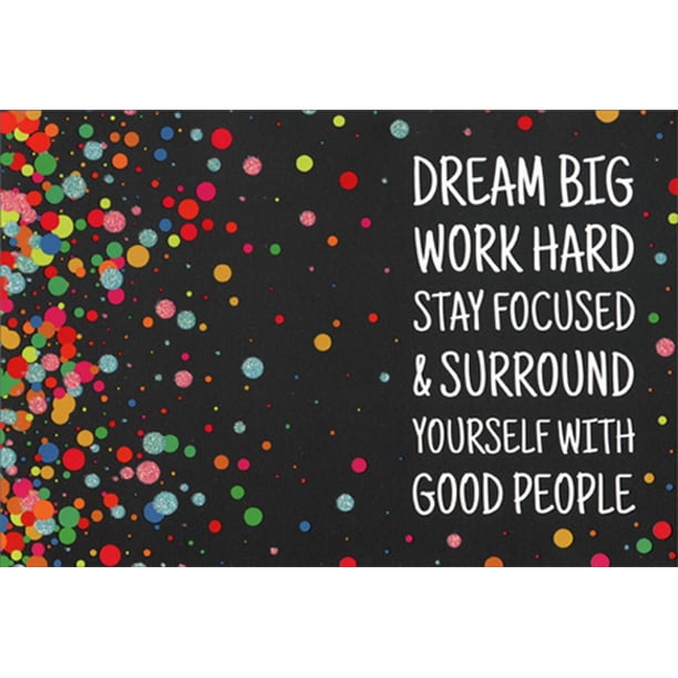 Pictura Dream Big Work Hard Graduation Congratulations Card Walmart Com Walmart Com
