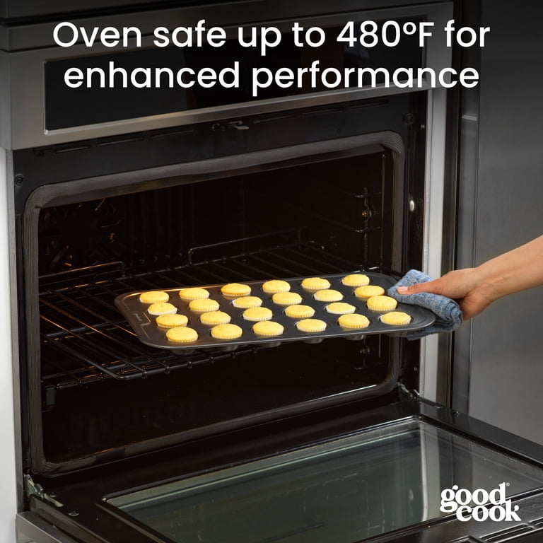 GoodCook 24-Cup Mini Muffin Pan, Nonstick Steel photo 4