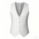 thumbnail image 4 of Ceisia Men's Slim V-Neck Single-Breasted Suit Sleeveless Polyester Vest Gift, 4 of 4