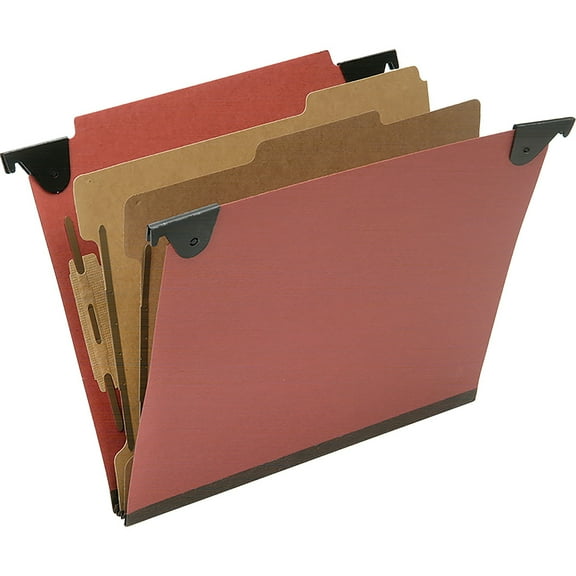 SKILCRAFT, NSN6815828, 6 Section Straight Tab Hanging Folders, 10 / Box