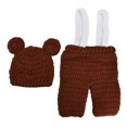 thumbnail image 1 of Gorro de fotografía para bebé, pantalones, gorro de punto para recién nacido, accesorios para fotografía de recién nacidos, gorro para fotografía de bebé, peleles, artesanía excepcional, 1 of 14