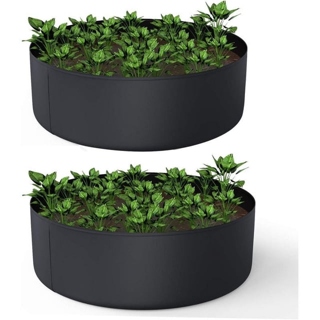 Paquete de 2 bolsas de cultivo de 50 galones, macetas de tela de aireación, bolsas de fieltro para jardín para cultivar verduras y plantas (36" x 12")