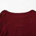 thumbnail image 5 of Doriano Women's Round Neck Long Sleeve Loose Fit T-Shirt - Effortless Casual Style for Everyday Wear, Red, 4XL, 5 of 10