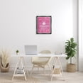 thumbnail image 2 of Stupell Industries Happiness Is A Way Of Life Pink Watercolor Typography Jet Black Framed Floating Canvas Wall Art, 16x20, by A.V. Art, 2 of 6