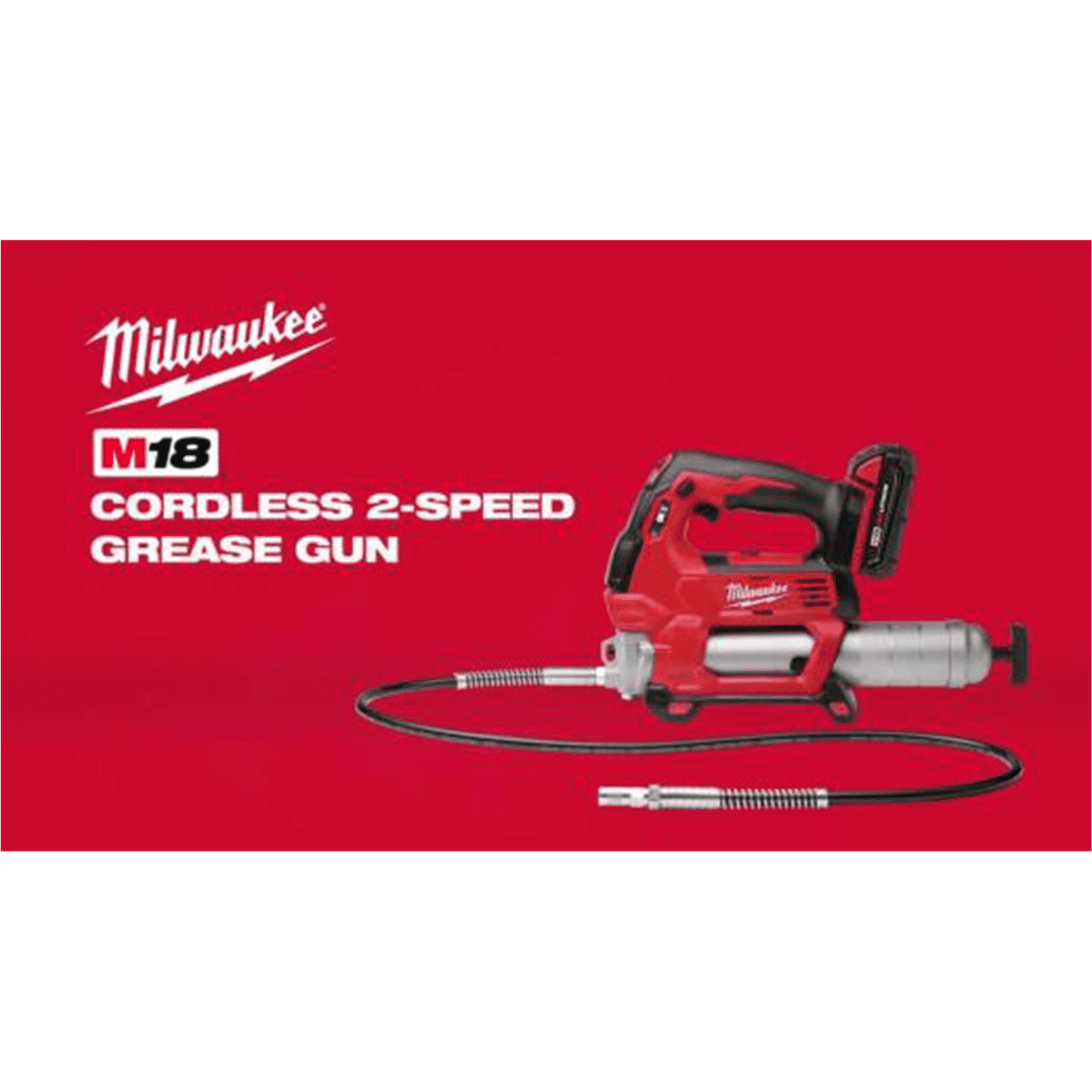 Milwaukee M18 18 Volt Cordless Grease Gun Kit (1.5 Ah) 2646-21CT