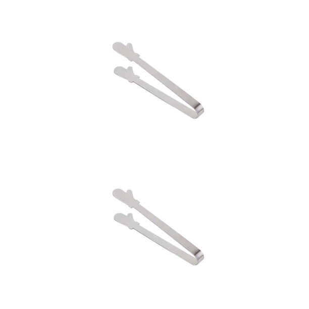 Naiovety Pinzas para alimentos, cubitos de hielo de acero inoxidable, pinzas de cocina para postres, Picnic reutilizable para el hogar, pinzas para tipo 4 2piezas Naiovety CBP443091