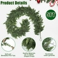 thumbnail image 2 of Guvpev Realistic Christmas Garland for Mantel, 5FT Real Touch Thick/Lush Artificial Cedar Garlands Christmas Decorations, Indoor Greenery Garland for Stairs Railing Outdoor Table Xmas Holiday Decor, 2 of 9