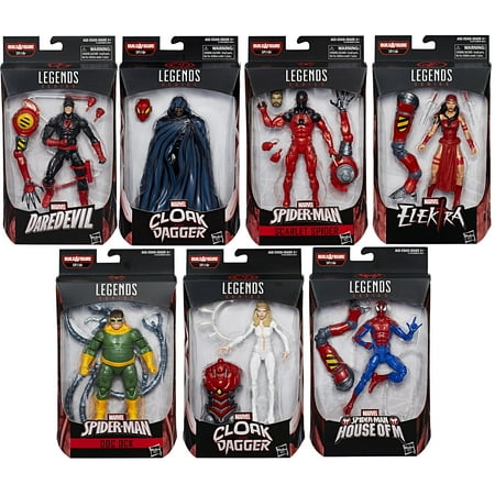 Spider-Man Marvel Legends Infinite SP//dr Series Set of 7 Action Figures