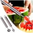 thumbnail image 3 of 2 In 1 Stainless Steel Fruit Cutter Watermelon Cutter 2025 New Upgrade Head Watermelon Fork Slicer Cutter Tool Summer Fruit Cutting Home Kitchen Gadgets Small Mats for Tables Table Place Mats Raffia, 3 of 3