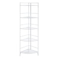 thumbnail image 1 of Convenience Concepts Xtra Storage Five-Tier Folding Corner Shelf in White Metal, 1 of 5