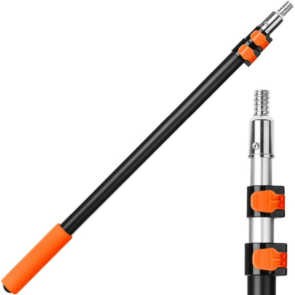 Bates- ‎Telescoping Pole, 2.4 to 6 Ft Long, Black & Orange, Paint Roller Extension Pole for Painting