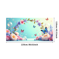 thumbnail image 3 of Floral Butterfly Theme Spring Backdrop Decoration Banner for Party Wedding Photography Baby Shower Event Decor Background Celebration, 3 of 4